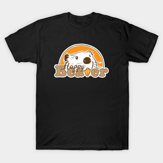Happy Beaver T-Shirt by Baddest Shirt Co.